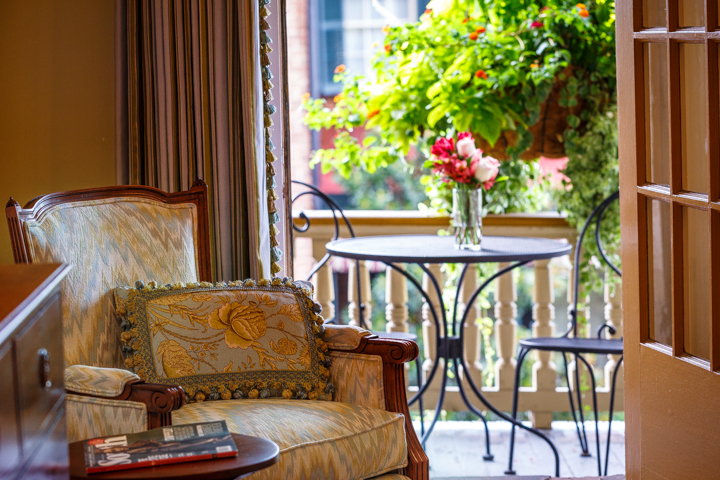 The Eli Whitney Guest Room at The Gastonian Bed and Breakfast in Savannah, GA
