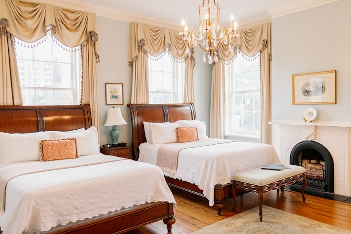 The Mary Telfair Guest Room at our Savannah Bed and Breakfast
