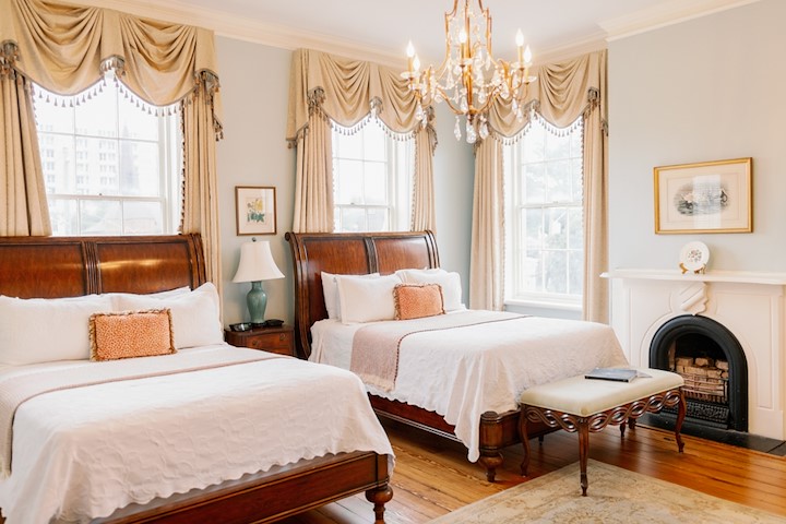 The Mary Telfair Guest Room at our Savannah Bed and Breakfast
