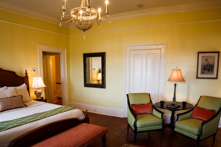 Sheftall-Sheftall Grand Superior King Guest Room at our Savannah Bed and Breakfast
